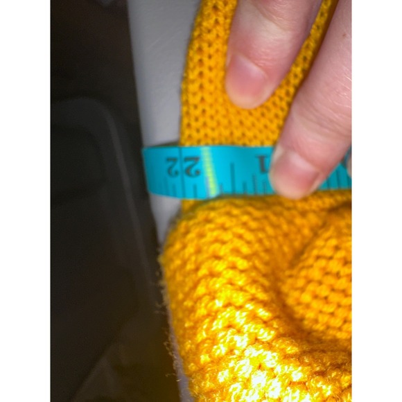 Anthropologie Sweater Maeve Womens Mustard Yellow Wool Blend Sweater 1XL - Picture 6 of 7